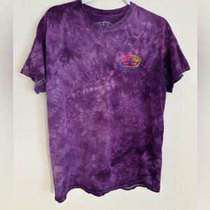 Ron Jon Purple Tie-Dye Tee with Rainbow Logo